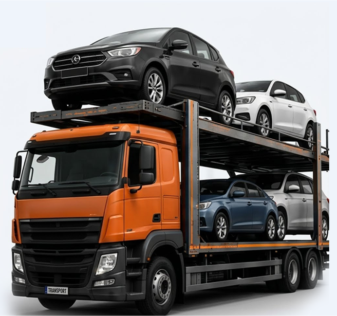 Car carrier transport truck