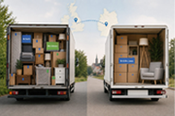 Dedicated and shared load moving trucks