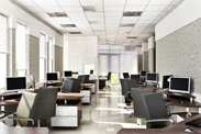 Office workstations installed after relocation